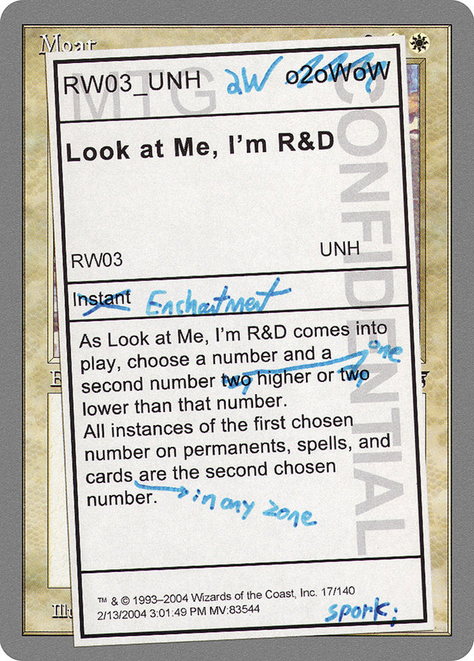 Look at Me, I'm R&D [Unhinged] | Boutique FDB TCG