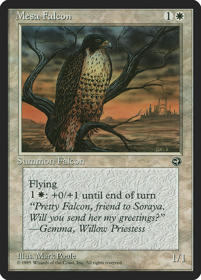 Mesa Falcon (Gemma Flavor Text) [Homelands] | Boutique FDB TCG