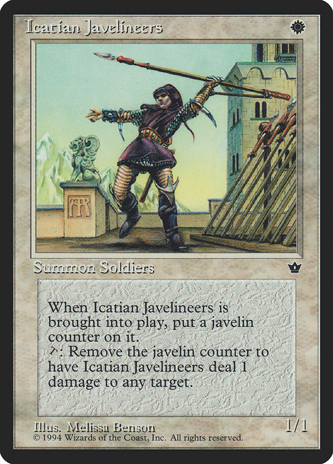 Icatian Javelineers (Melissa A. Benson) [Fallen Empires] | Boutique FDB TCG
