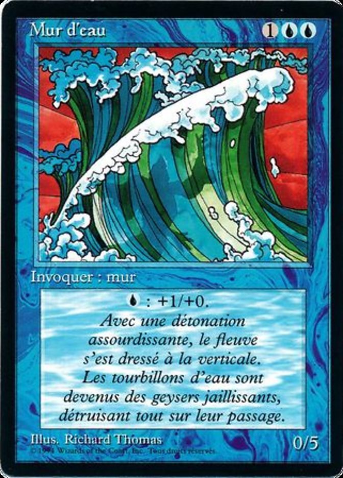 Wall of Water [Foreign Black Border] | Boutique FDB TCG