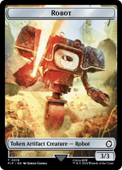 Robot // Treasure (0018) Double-Sided Token [Fallout Tokens] | Boutique FDB TCG