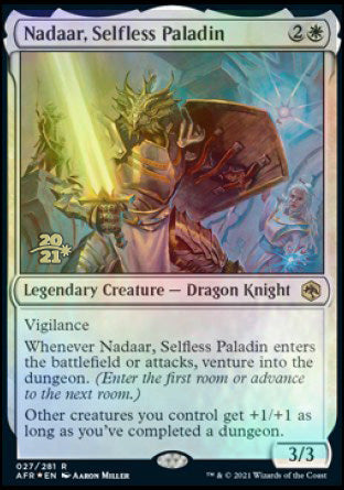 Nadaar, Selfless Paladin [Dungeons & Dragons: Adventures in the Forgotten Realms Prerelease Promos] | Boutique FDB TCG