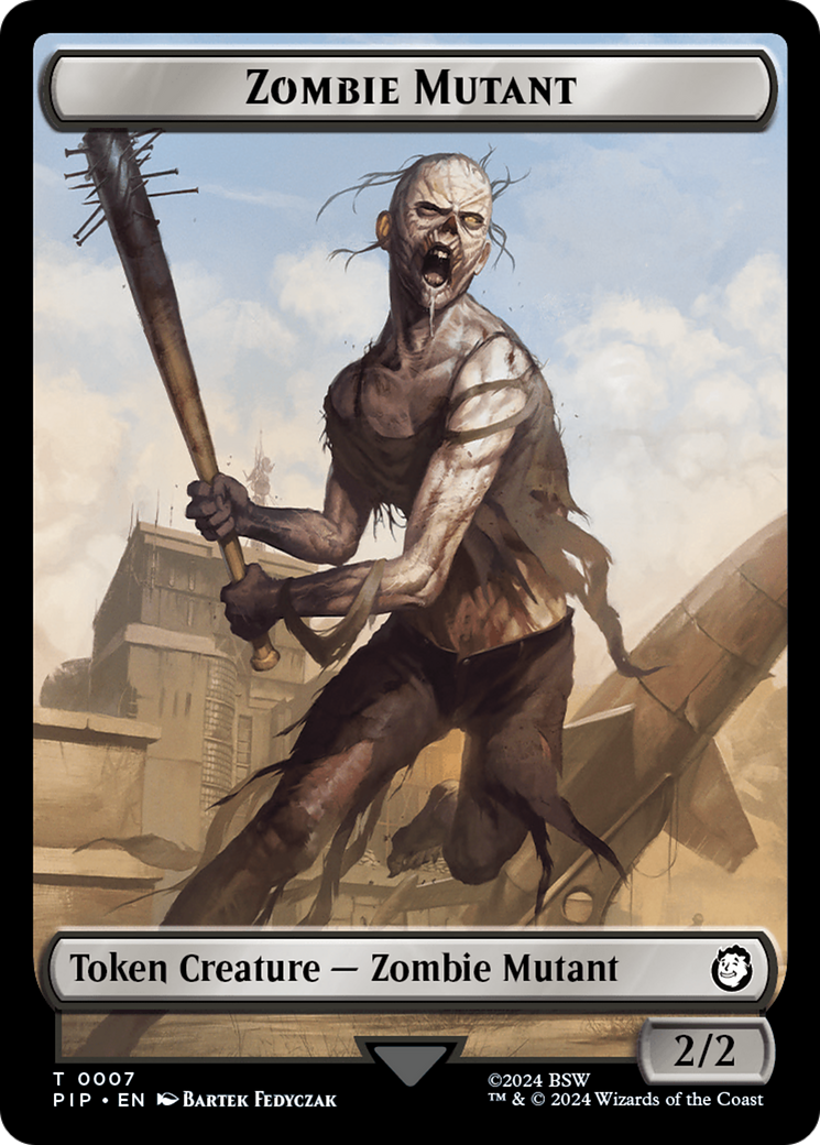 Zombie Mutant // Copy Double-Sided Token [Fallout Tokens] | Boutique FDB TCG