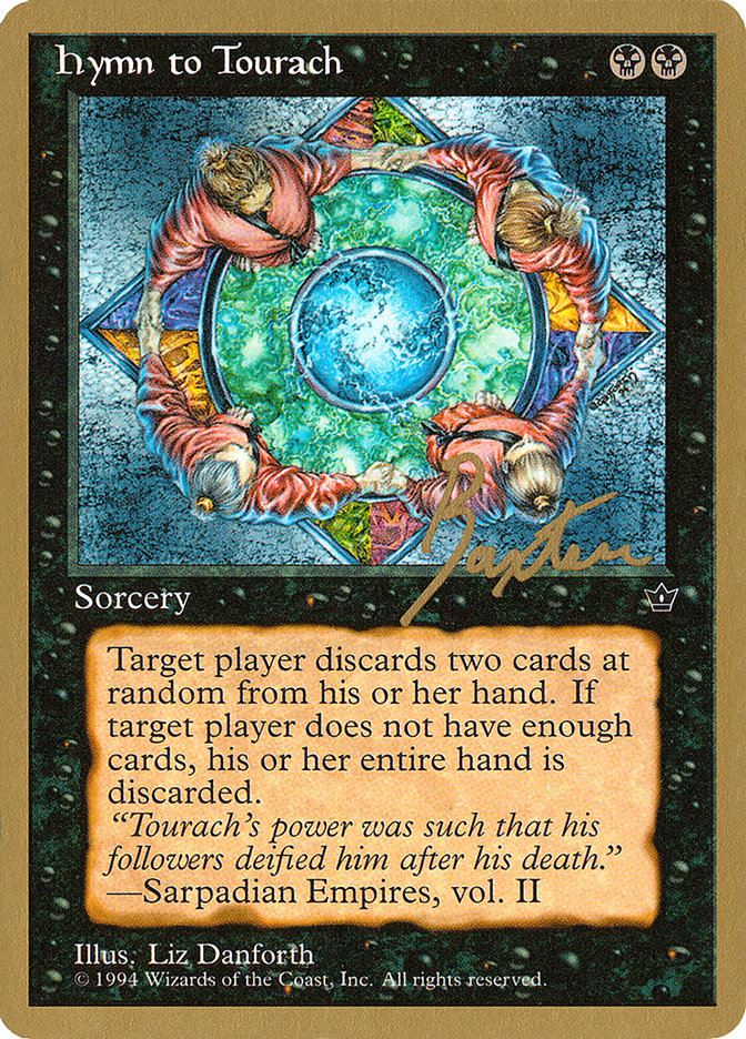 Hymn to Tourach (Circle) (George Baxter) [Pro Tour Collector Set] | Boutique FDB TCG