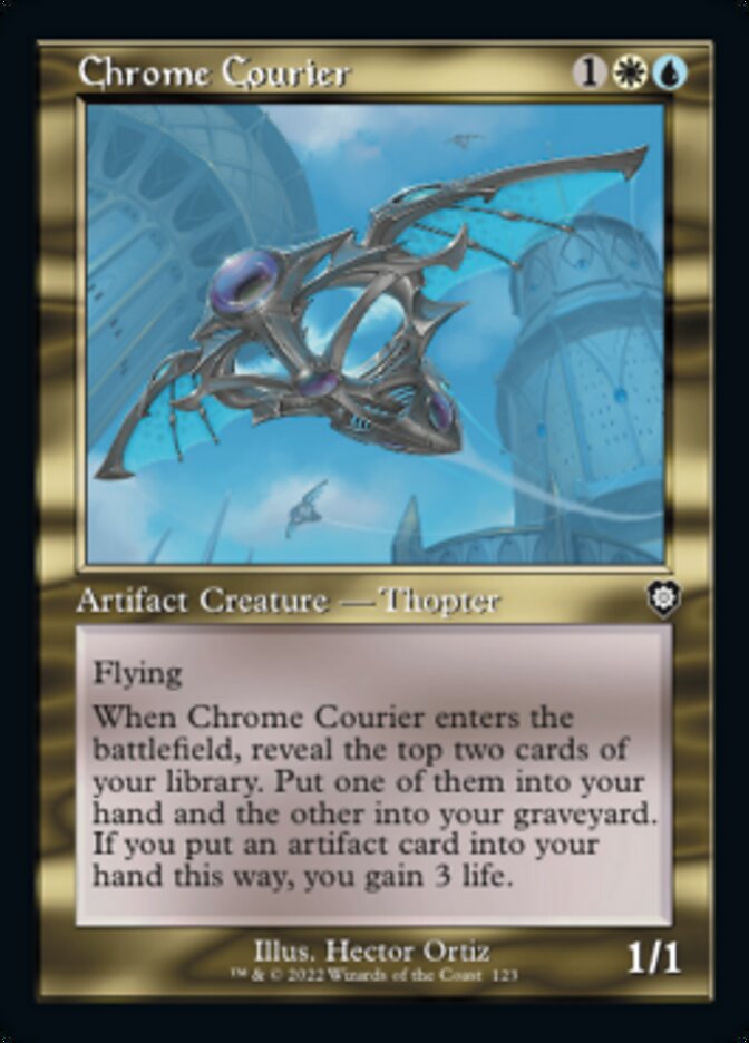 Chrome Courier (Retro) [The Brothers' War Commander] | Boutique FDB TCG