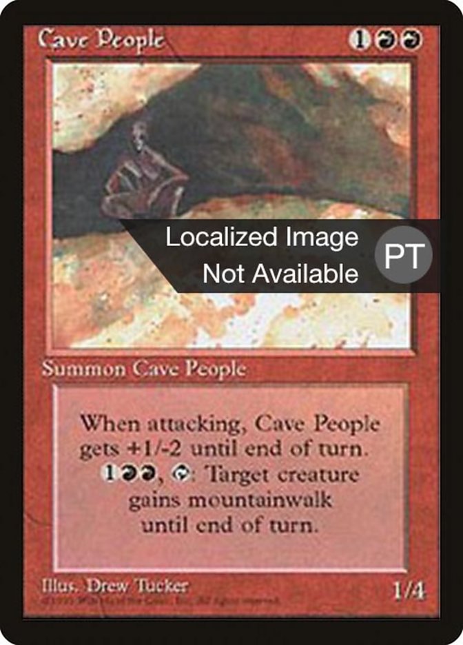 Cave People [Fourth Edition (Foreign Black Border)] | Boutique FDB TCG