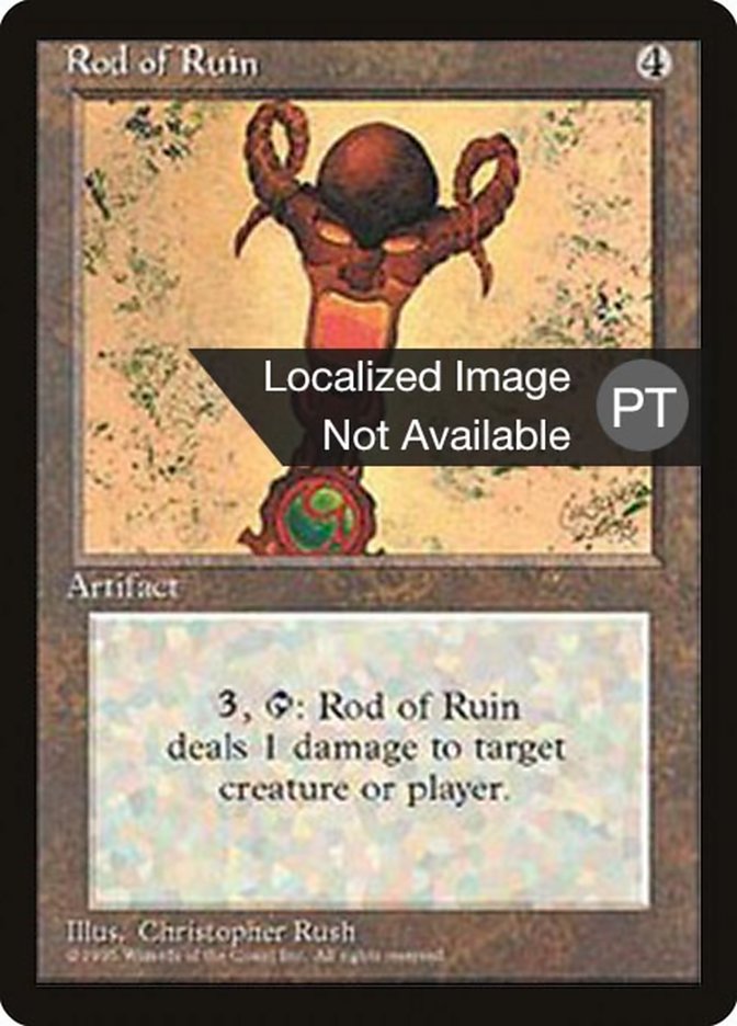 Rod of Ruin [Fourth Edition (Foreign Black Border)] | Boutique FDB TCG