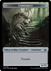 Phyrexian Golem // Construct Double-Sided Token [March of the Machine Commander Tokens] | Boutique FDB TCG