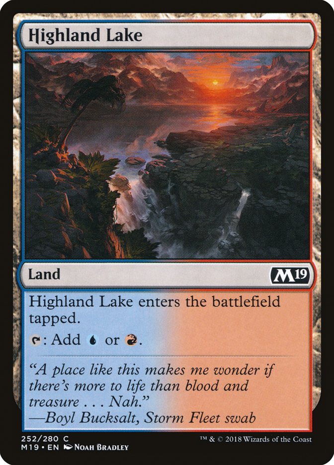 Highland Lake [Core Set 2019] | Boutique FDB TCG