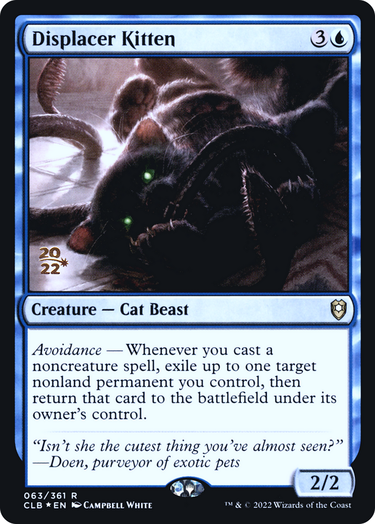 Displacer Kitten (Promo Pack) [The Lost Caverns of Ixalan Promos] | Boutique FDB TCG