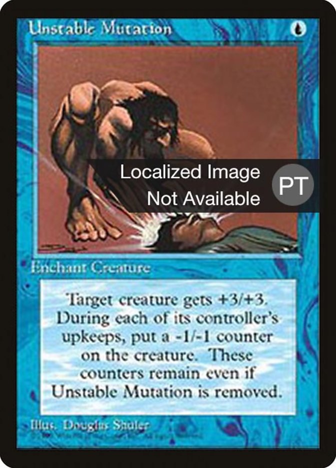 Unstable Mutation [Fourth Edition (Foreign Black Border)] | Boutique FDB TCG