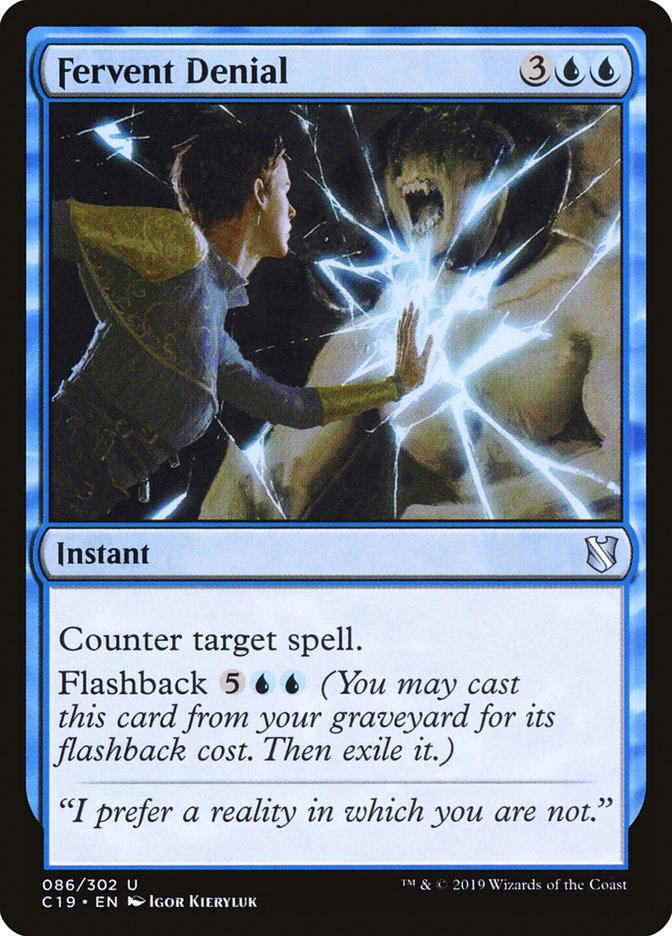 Fervent Denial [Commander 2019] | Boutique FDB TCG