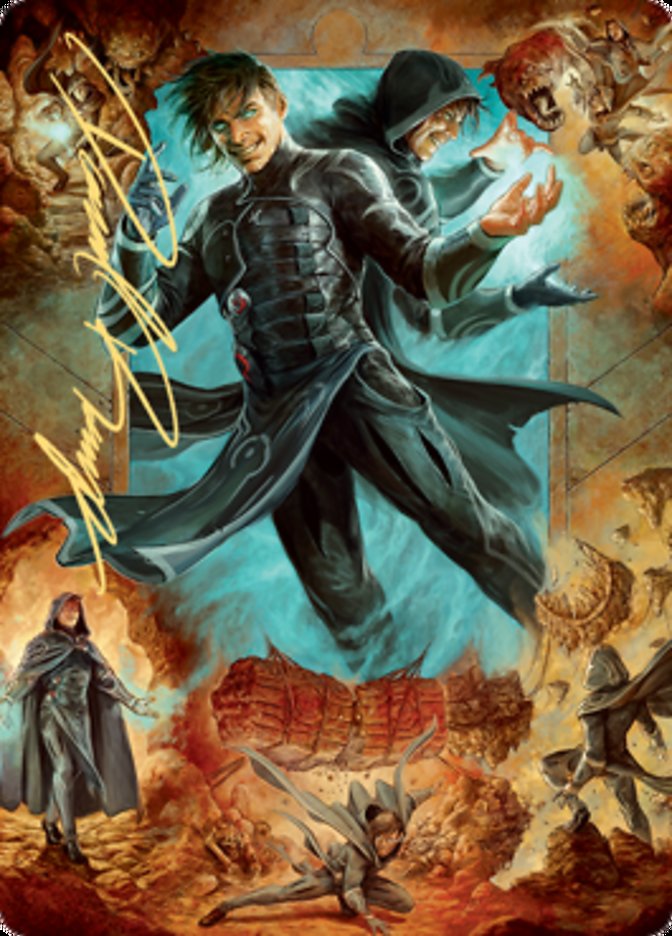 Jace, Mirror Mage 2 Art Card (Gold-Stamped Signature) [Zendikar Rising Art Series] | Boutique FDB TCG