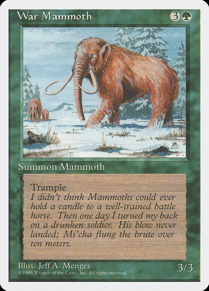 War Mammoth [Fourth Edition] | Boutique FDB TCG