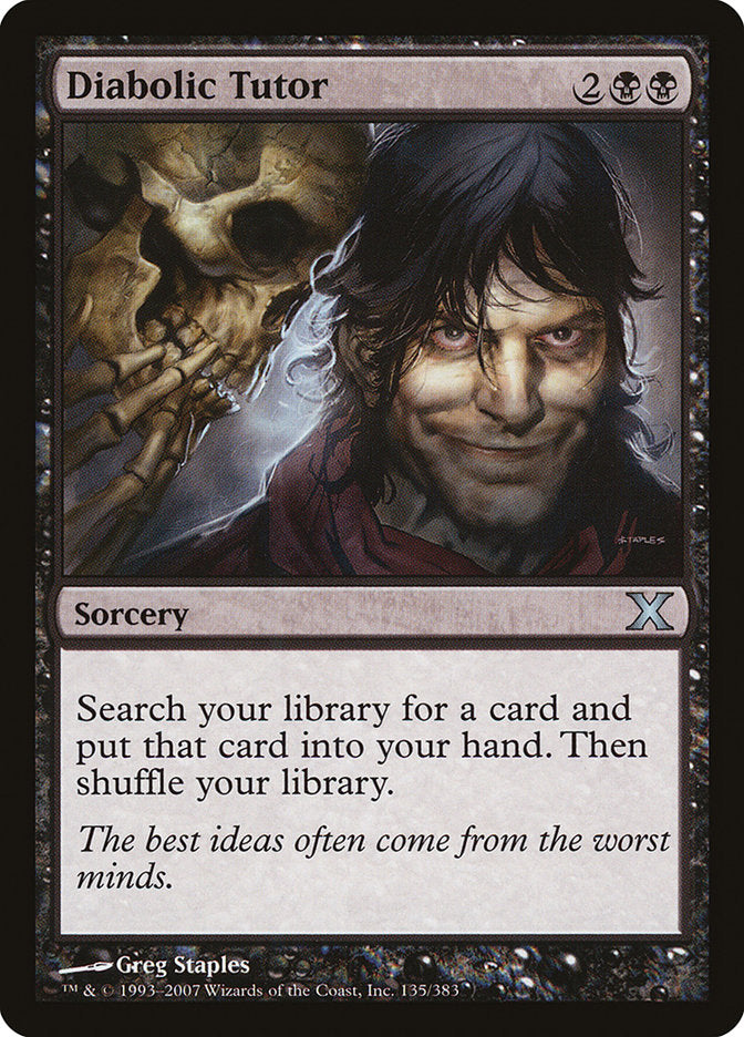 Diabolic Tutor [Tenth Edition] | Boutique FDB TCG