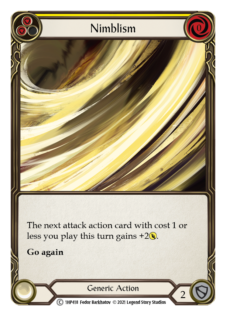 Nimblism (Yellow) [1HP418] (History Pack 1) | Boutique FDB TCG