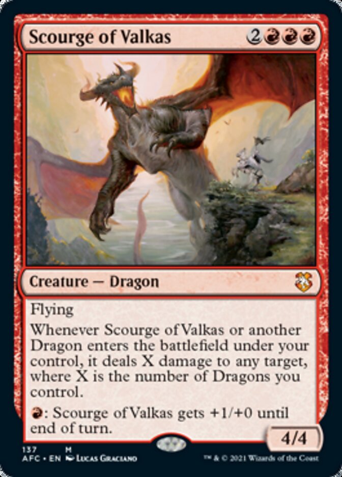 Scourge of Valkas [Dungeons & Dragons: Adventures in the Forgotten Realms Commander] | Boutique FDB TCG