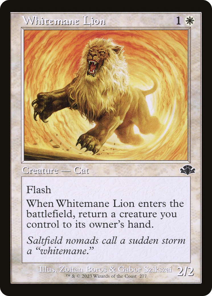 Whitemane Lion (Retro) [Dominaria Remastered] | Boutique FDB TCG