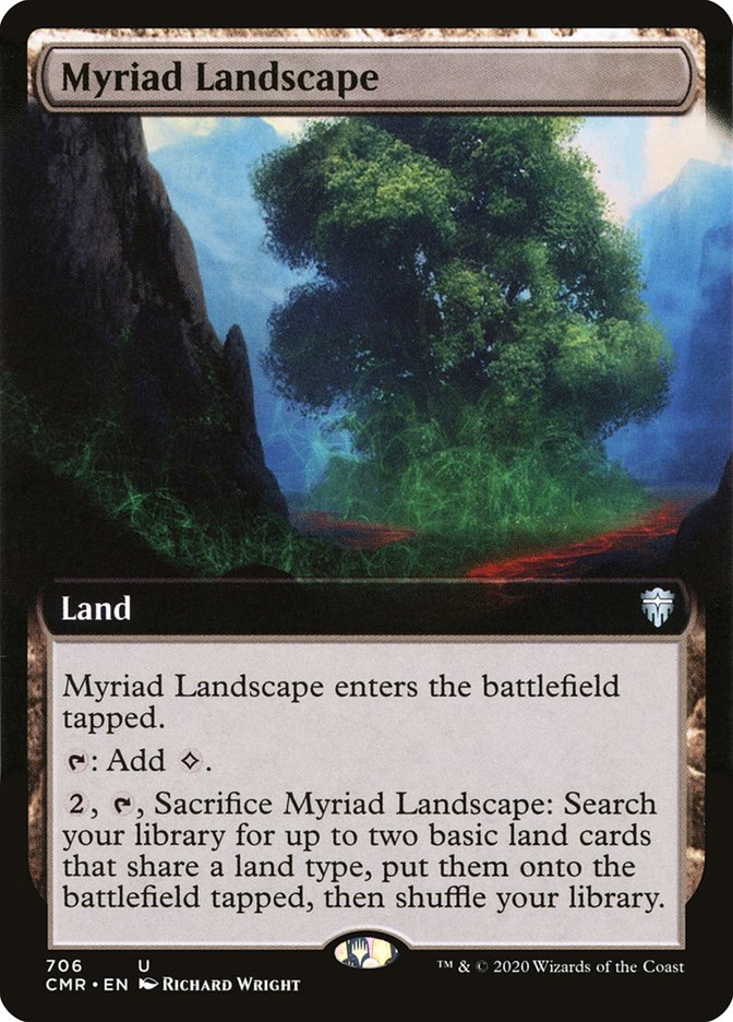 Myriad Landscape (Extended Art) [Commander Legends] | Boutique FDB TCG