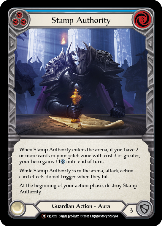 Stamp Authority [U-CRU028] (Crucible of War Unlimited)  Unlimited Normal | Boutique FDB TCG