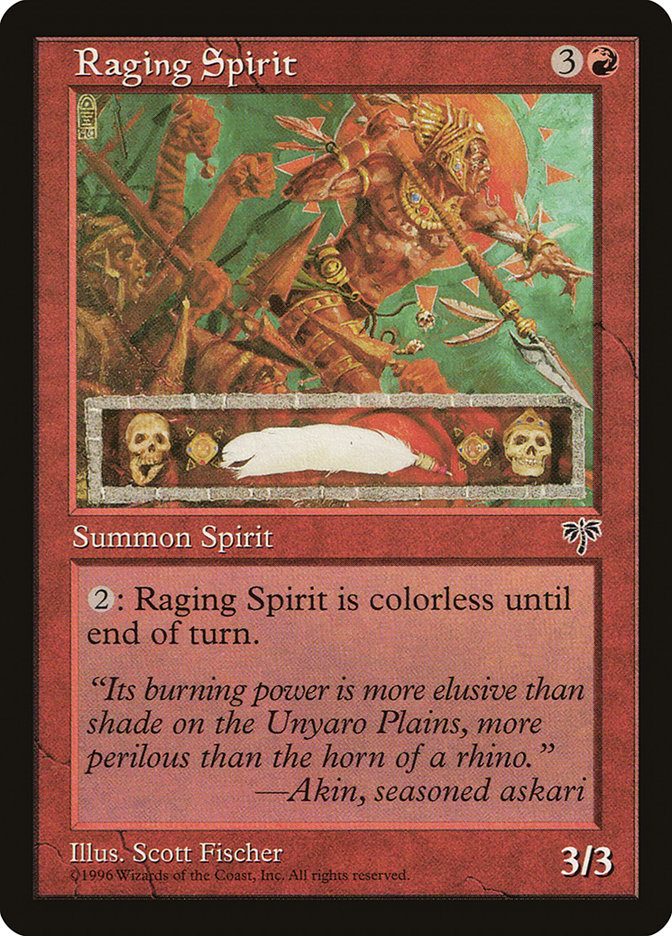 Raging Spirit [Mirage] | Boutique FDB TCG