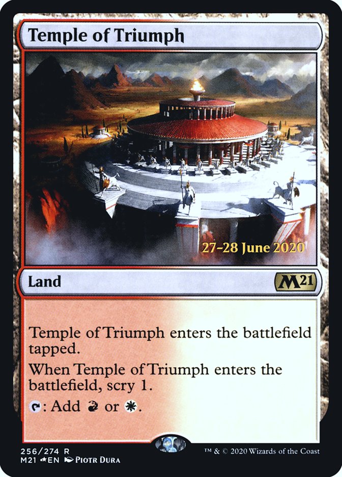 Temple of Triumph [Core Set 2021 Prerelease Promos] | Boutique FDB TCG