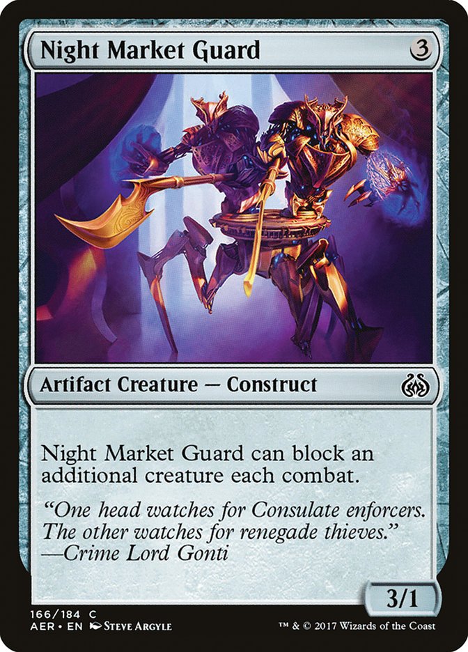 Night Market Guard [Aether Revolt] | Boutique FDB TCG