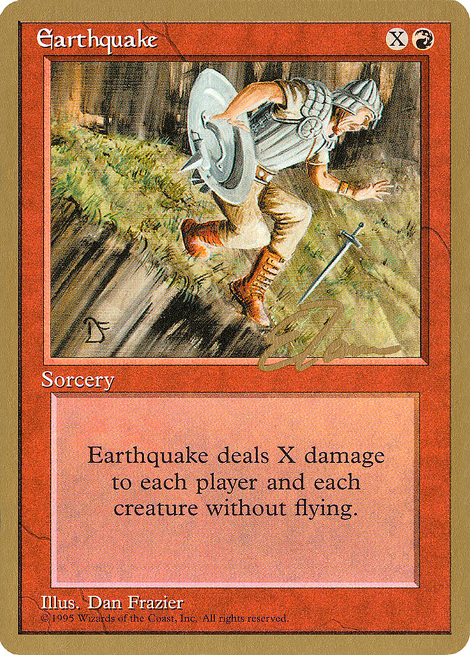 Earthquake (Eric Tam) [Pro Tour Collector Set] | Boutique FDB TCG