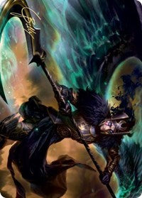 Vengeful Reaper Art Card (Gold-Stamped Signature) [Kaldheim Art Series] | Boutique FDB TCG