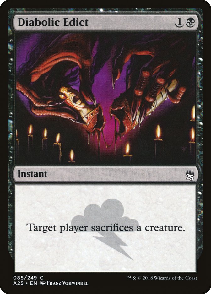 Diabolic Edict [Masters 25] | Boutique FDB TCG