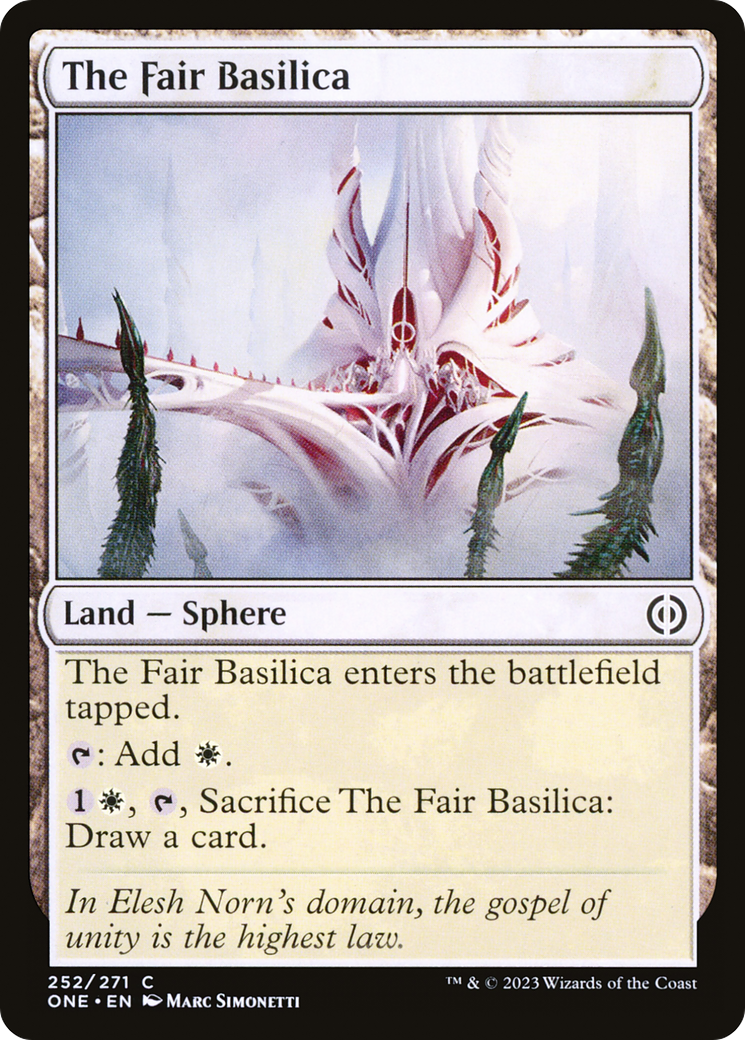 The Fair Basilica [Phyrexia: All Will Be One] | Boutique FDB TCG