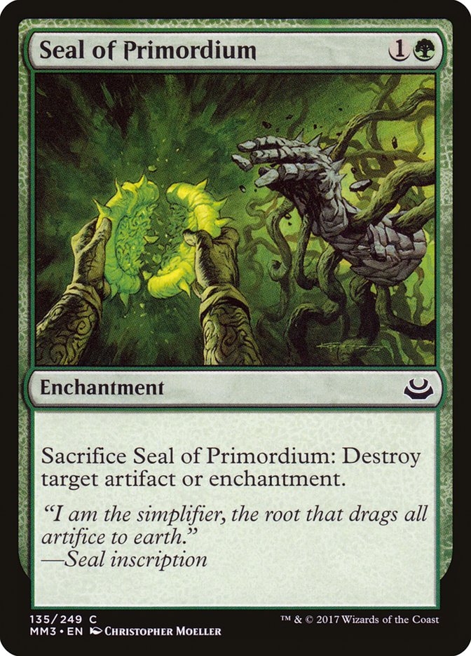 Seal of Primordium [Modern Masters 2017] | Boutique FDB TCG