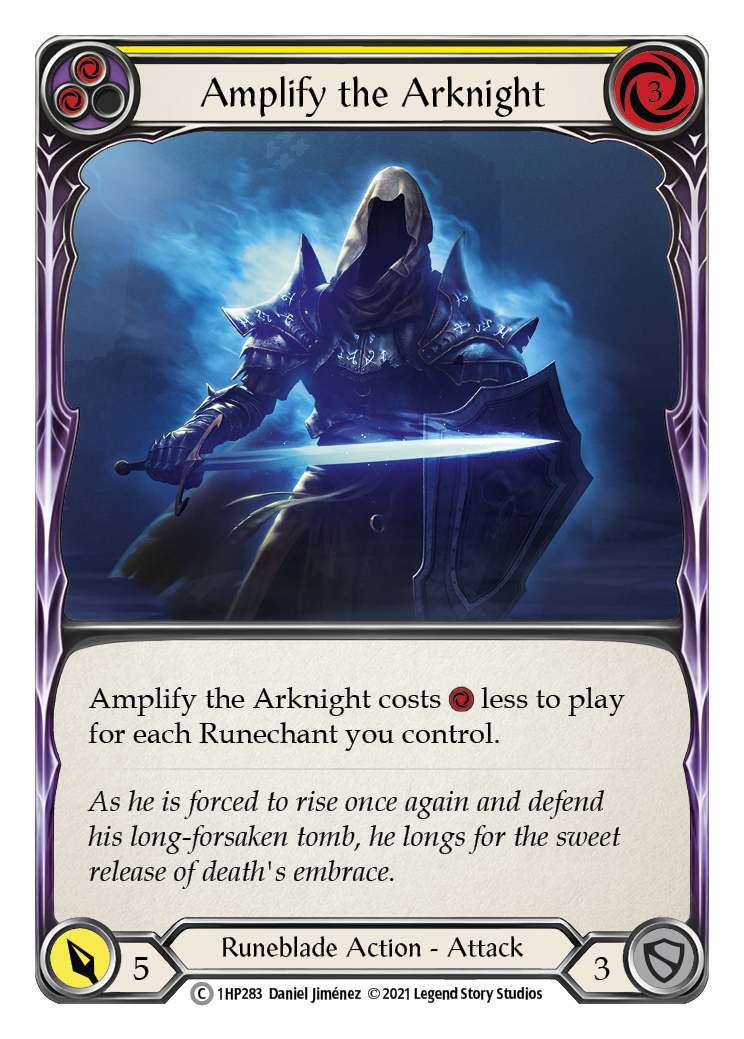 Amplify the Arknight (Yellow) [1HP283] (History Pack 1) | Boutique FDB TCG