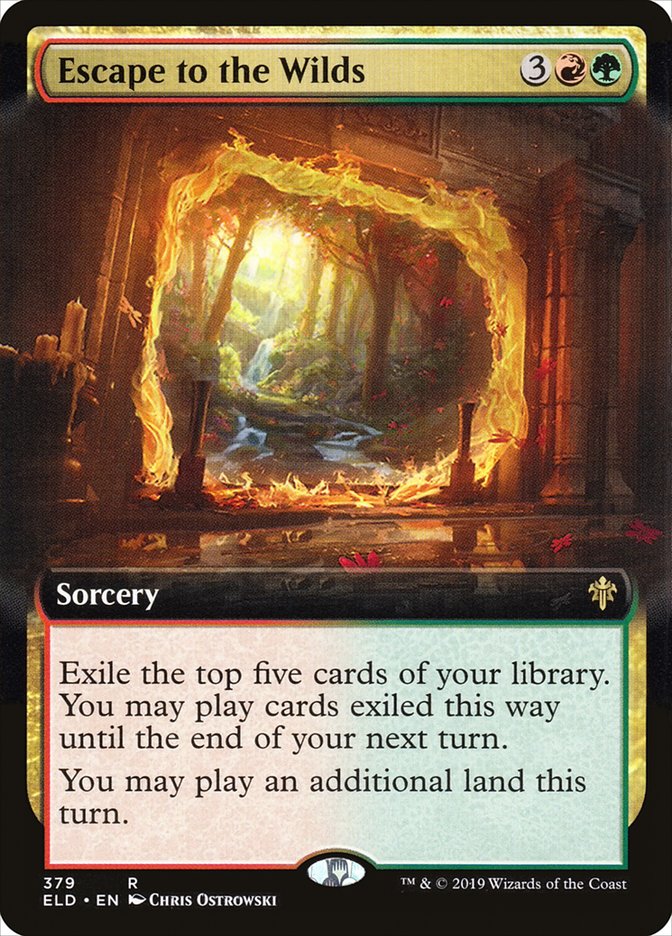 Escape to the Wilds (Extended Art) [Throne of Eldraine] | Boutique FDB TCG