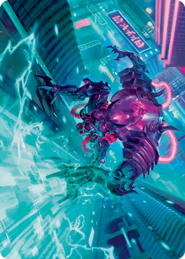 Surgehacker Mech Art Card [Kamigawa: Neon Dynasty Art Series] | Boutique FDB TCG