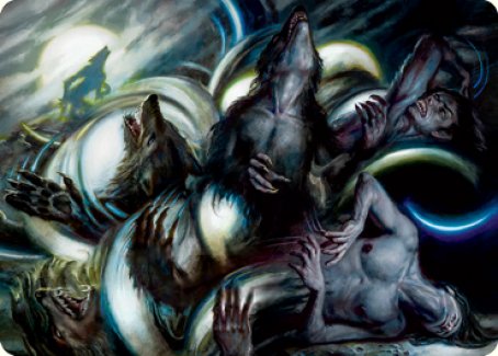 Lunar Rejection Art Card [Innistrad: Crimson Vow Art Series] | Boutique FDB TCG