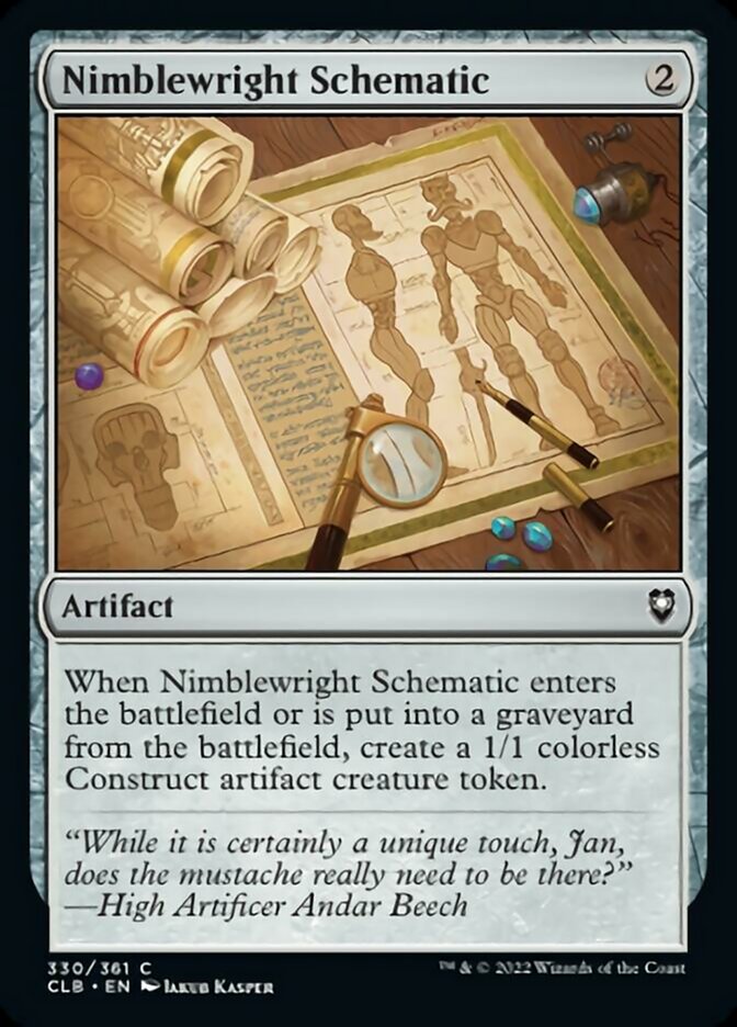 Nimblewright Schematic [Commander Legends: Battle for Baldur's Gate] | Boutique FDB TCG