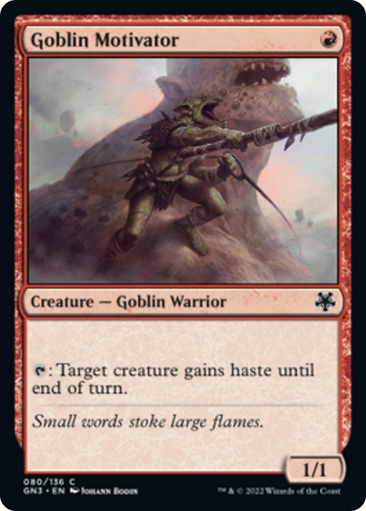 Goblin Motivator [Game Night: Free-for-All] | Boutique FDB TCG