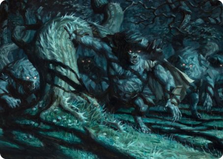 Unnatural Moonrise Art Card [Innistrad: Midnight Hunt Art Series] | Boutique FDB TCG