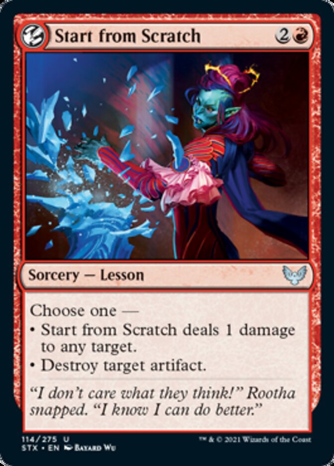 Start from Scratch [Strixhaven: School of Mages] | Boutique FDB TCG