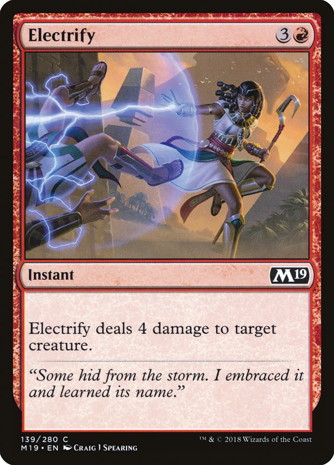 Electrify [Core Set 2019] | Boutique FDB TCG