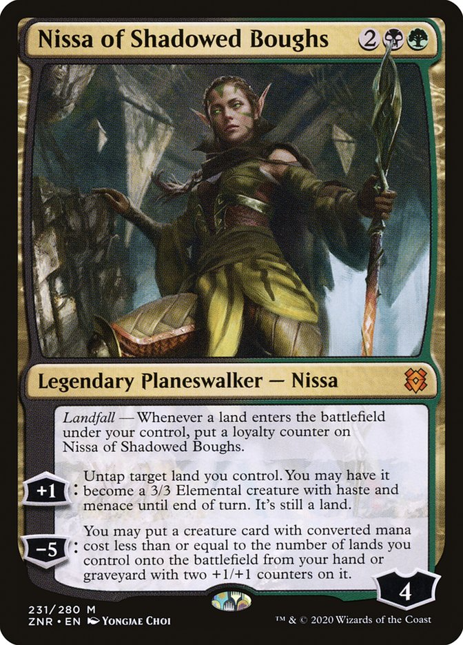 Nissa of Shadowed Boughs [Zendikar Rising] | Boutique FDB TCG