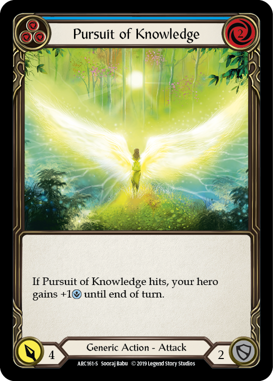 Pursuit of Knowledge [ARC161-S] (Arcane Rising)  1st Edition Normal | Boutique FDB TCG