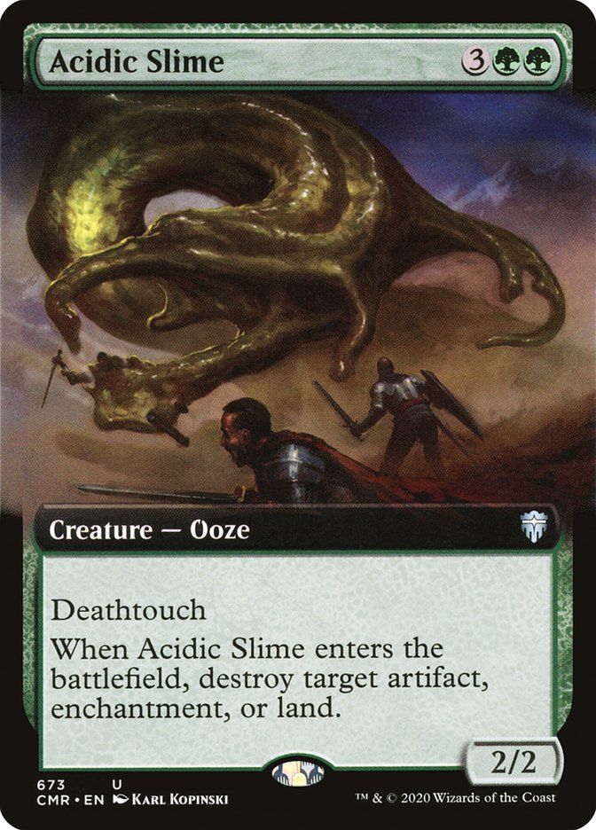 Acidic Slime (Extended Art) [Commander Legends] | Boutique FDB TCG