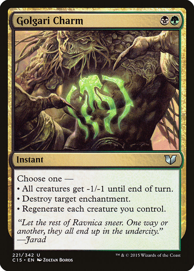 Golgari Charm [Commander 2015] | Boutique FDB TCG