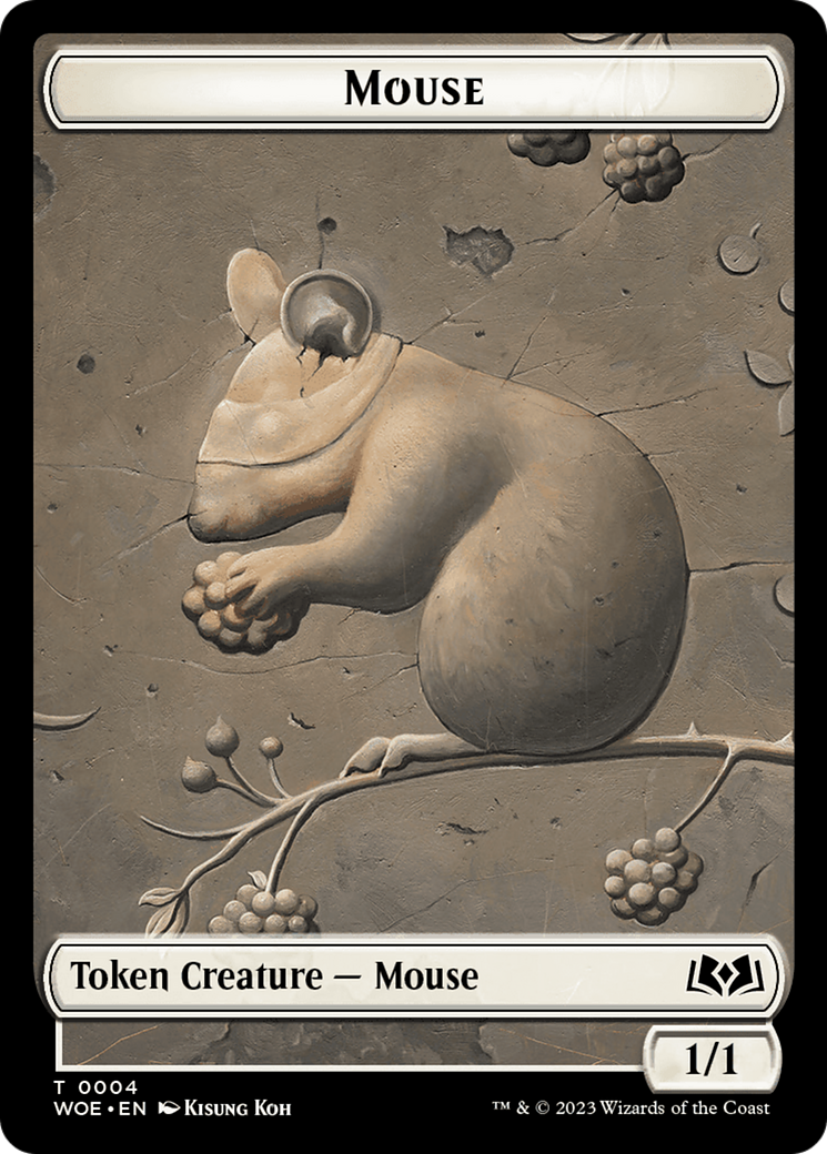 Mouse // Food (0013) Double-Sided Token [Wilds of Eldraine Tokens] | Boutique FDB TCG