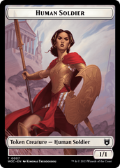 Pirate // Human Soldier Double-Sided Token [Wilds of Eldraine Commander Tokens] | Boutique FDB TCG