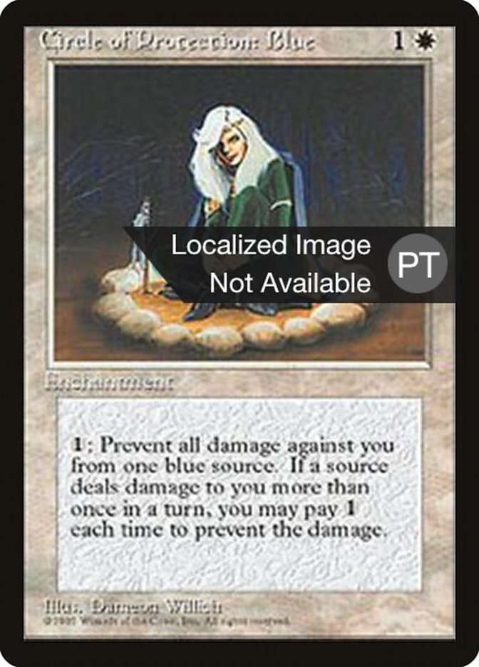 Circle of Protection: Blue [Fourth Edition (Foreign Black Border)] | Boutique FDB TCG