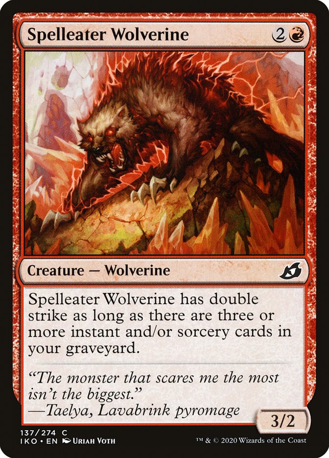 Spelleater Wolverine [Ikoria: Lair of Behemoths] | Boutique FDB TCG