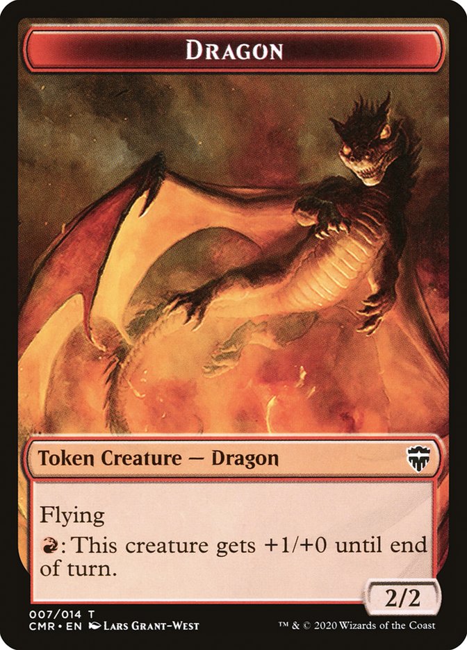 Dragon // Soldier Double-Sided Token [Commander Legends Tokens] | Boutique FDB TCG